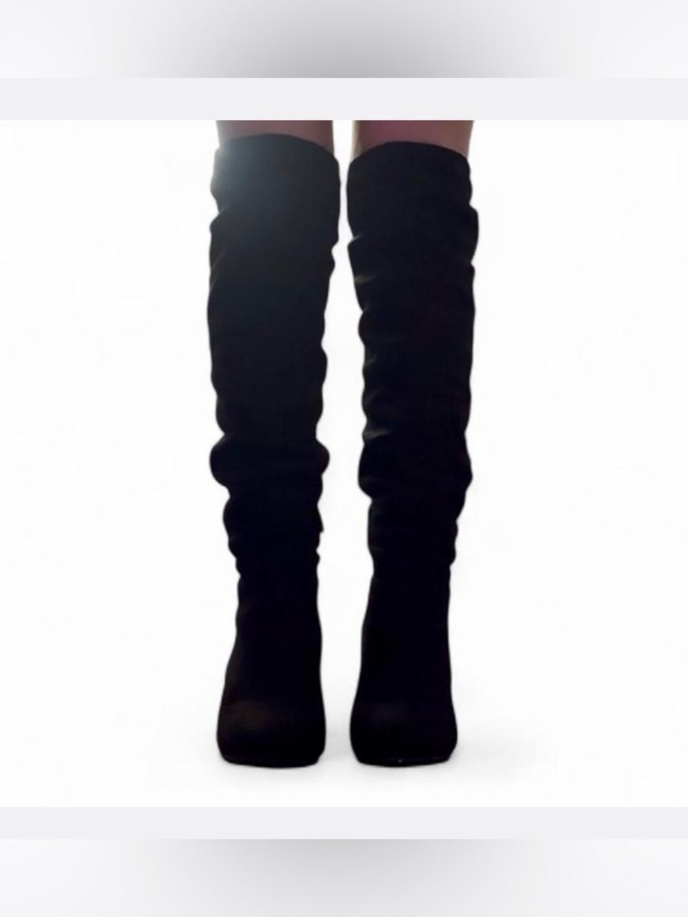 Chinese Laundry Black Over-the-Knee Slouch Boots